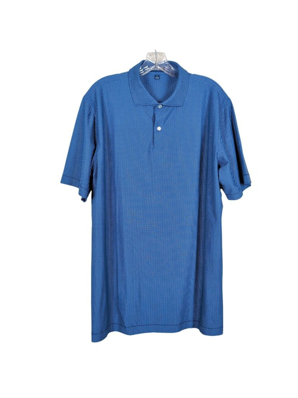Peter Millar Crown Crafted Polo Men XL Blue Golf Shirt Stretch Short Sleeve